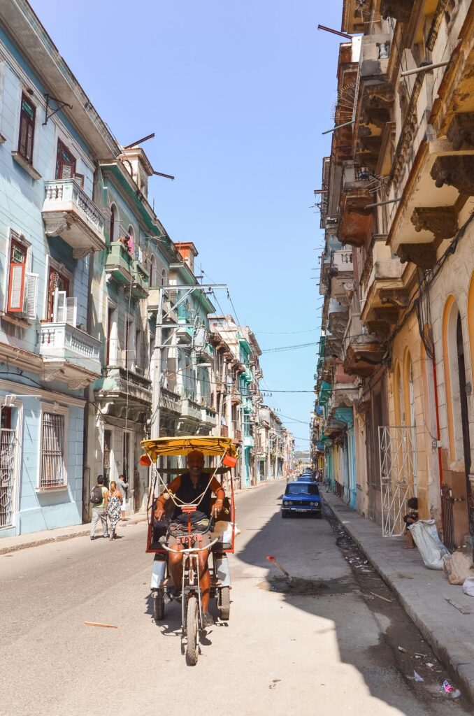 Street scene in Old Havana, Cuba